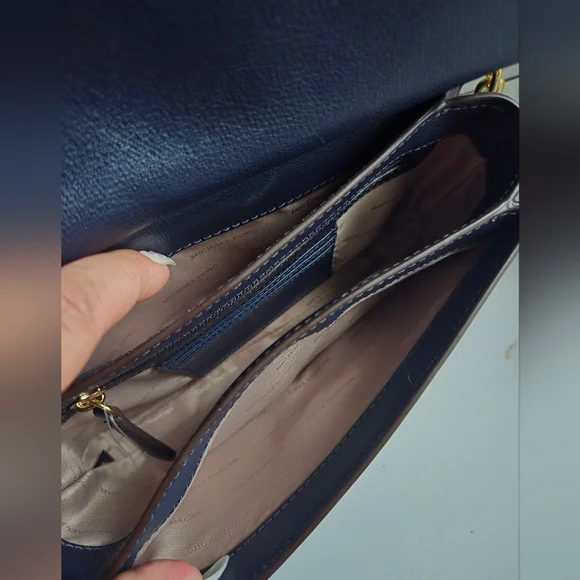 Michael Kors Studio Paisley Natalie Navy Heritage Messenger Bag NWT - Picture 12 of 12